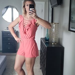 Pink romper size medium